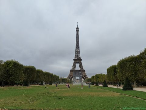 Torre Eiffel a partir do Camps de Mars.