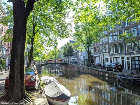 Bairro Jordaan - Amsterdã. O humor melhora rapidinho com uma vista dessas!