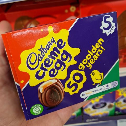 Creme egg da Cadbury em supermercado de Londres.