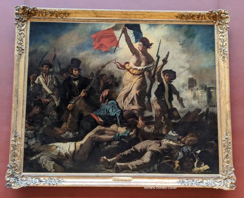 Liberdade guiando o povo - Eugène Delacroix. Acervo do Museu do Louvre, Paris, França.