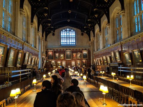 The Hall na Christ Church College, em Oxford.