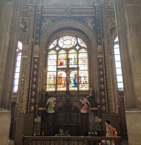 Interior da Église Saint-Eustache - Paris