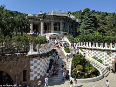 Vista parcial da área Monumental do Park Güell