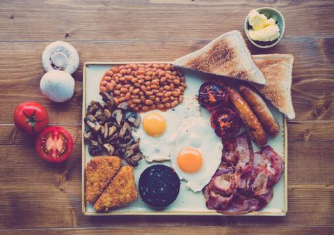 Café da manhã tipicamente britânico